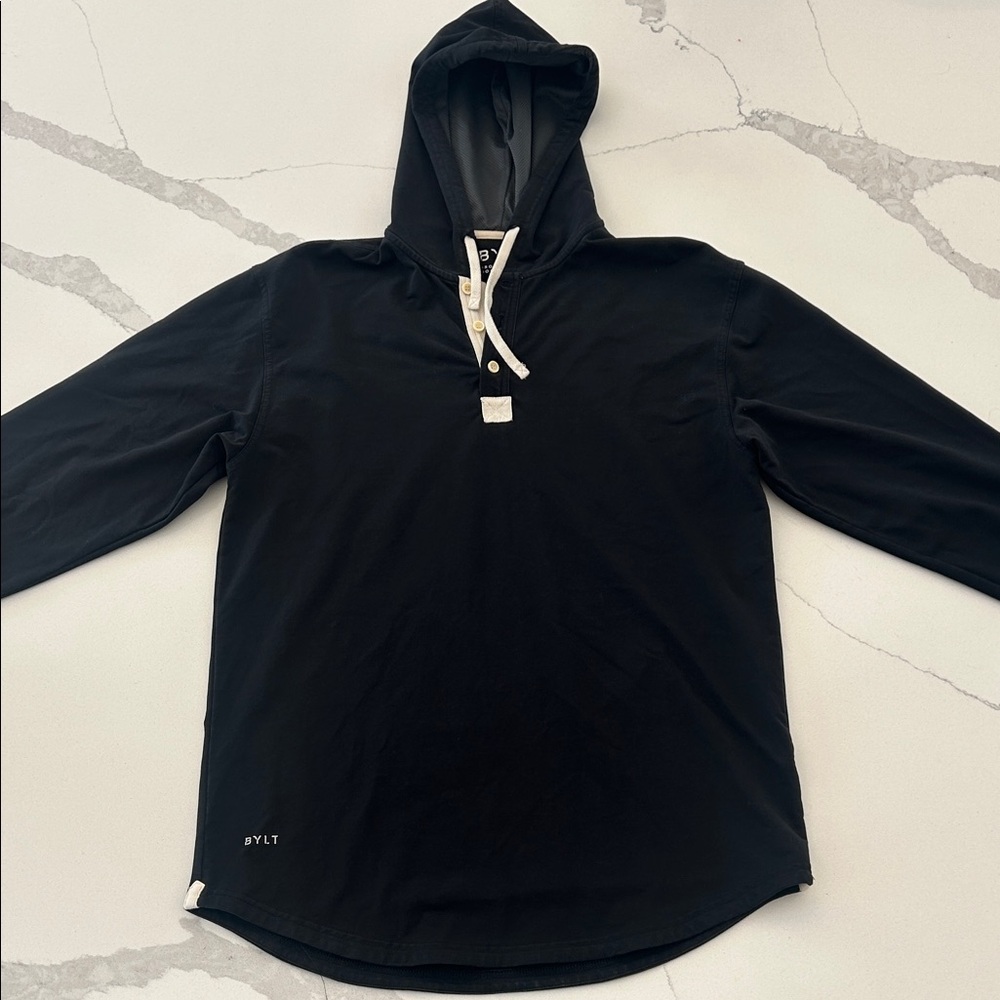 BYLT Basics Black Hooded Sweatshirt